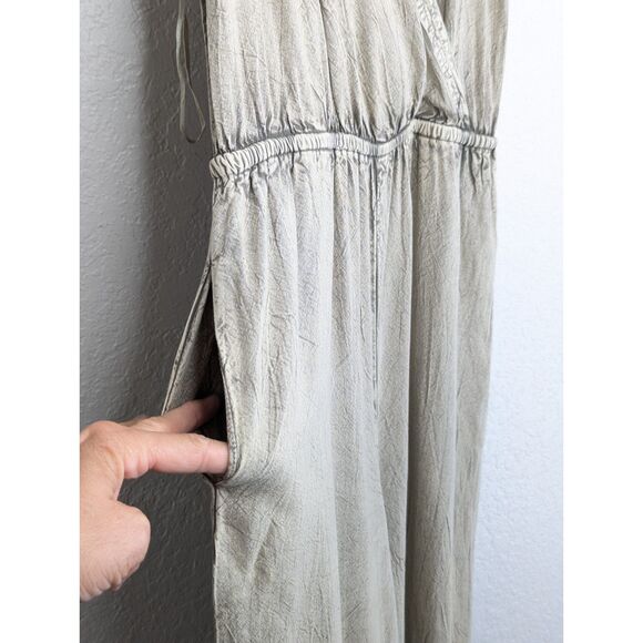 NWT Earthbound Trading Co. Halter V Neck Romper Pantsuit Size S Green Vi… - Picture 7 of 10